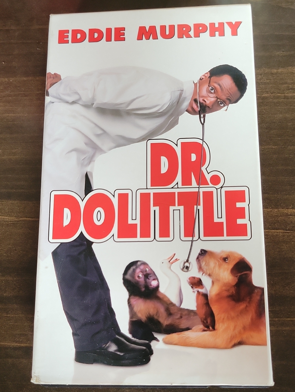 Dr. Dolittle VHS Movie - White and Red Cover